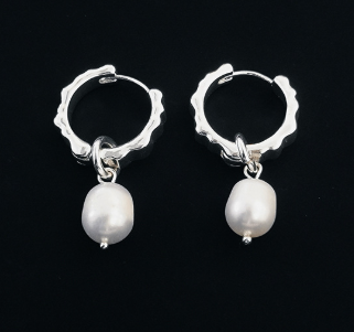 Natural pearl earrings designer earrings 925 silver earrings