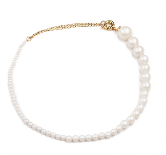 French pearl necklace for women, small luxury, crystal pearl necklace, clavicle necklace