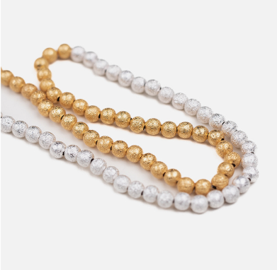 Simple star-studded cross beaded necklace for women geometric clavicle chain